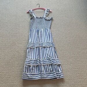 Bell Striped Blue and White ladies Dress